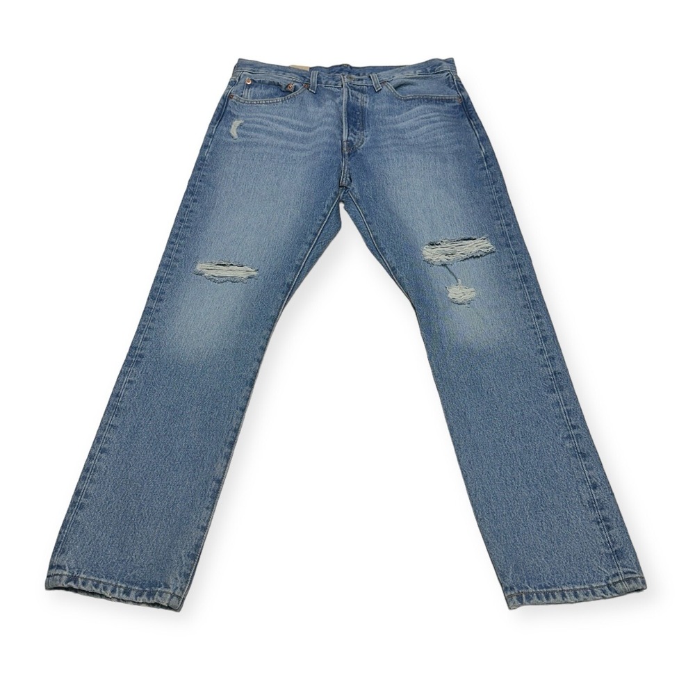 NWT Levi's Women's 501 S Skinny Distressed Button Fly Denim Mom Blue Jeans 31x28
